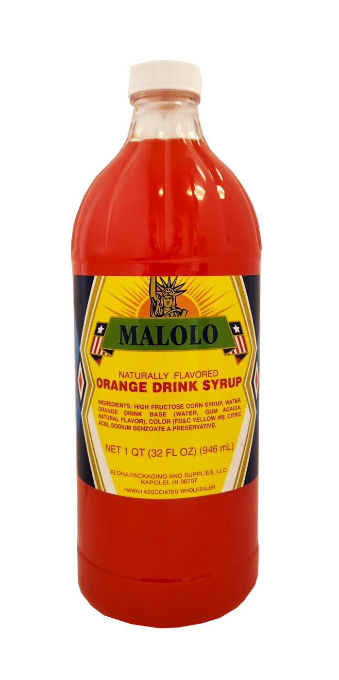 Malolo Orange Drink Syrup 32 oz