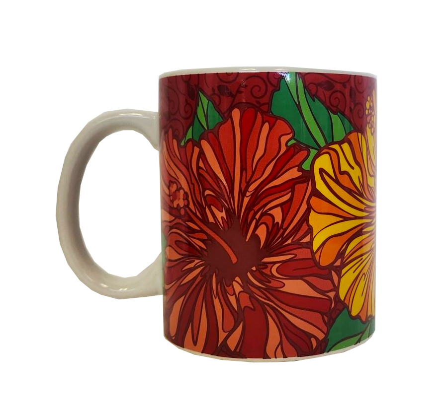 Mug - Hibiscus Trio 11 oz