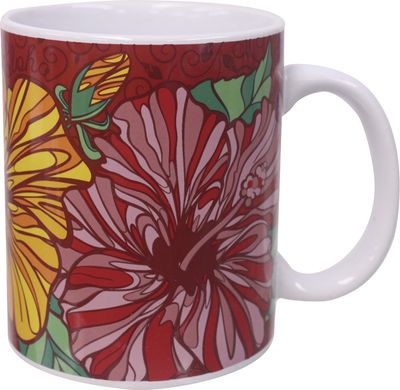 Mug - Hibiscus Trio 11 oz