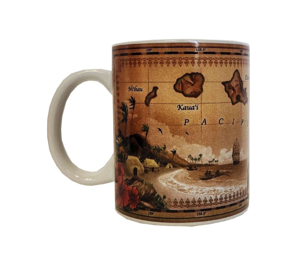 Mug - Vintage Island Map  11 oz