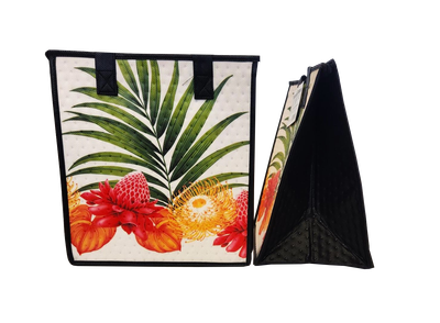 Tropical Paper Garden - Insulated Medium Bag - FLOUNCE CREAM