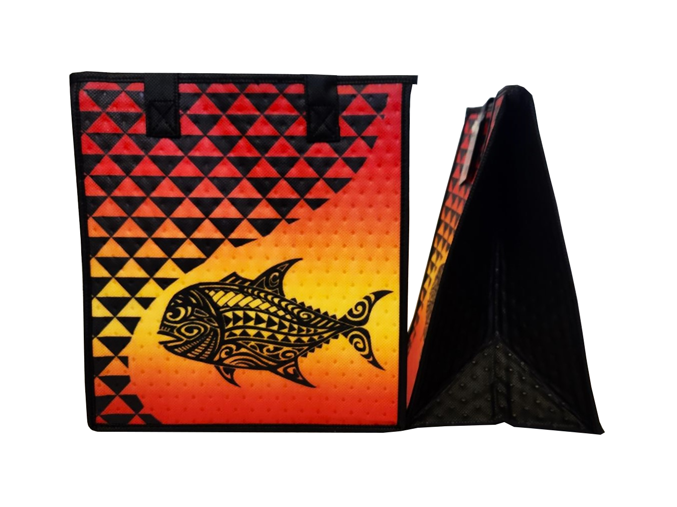 Tropical Paper Garden - Insulated Medium Bag - GO FISH RED