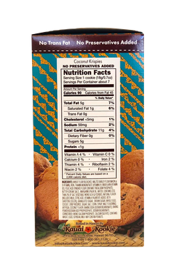 Kauai Kookie Coconut Krispies Cookies 4.5 oz