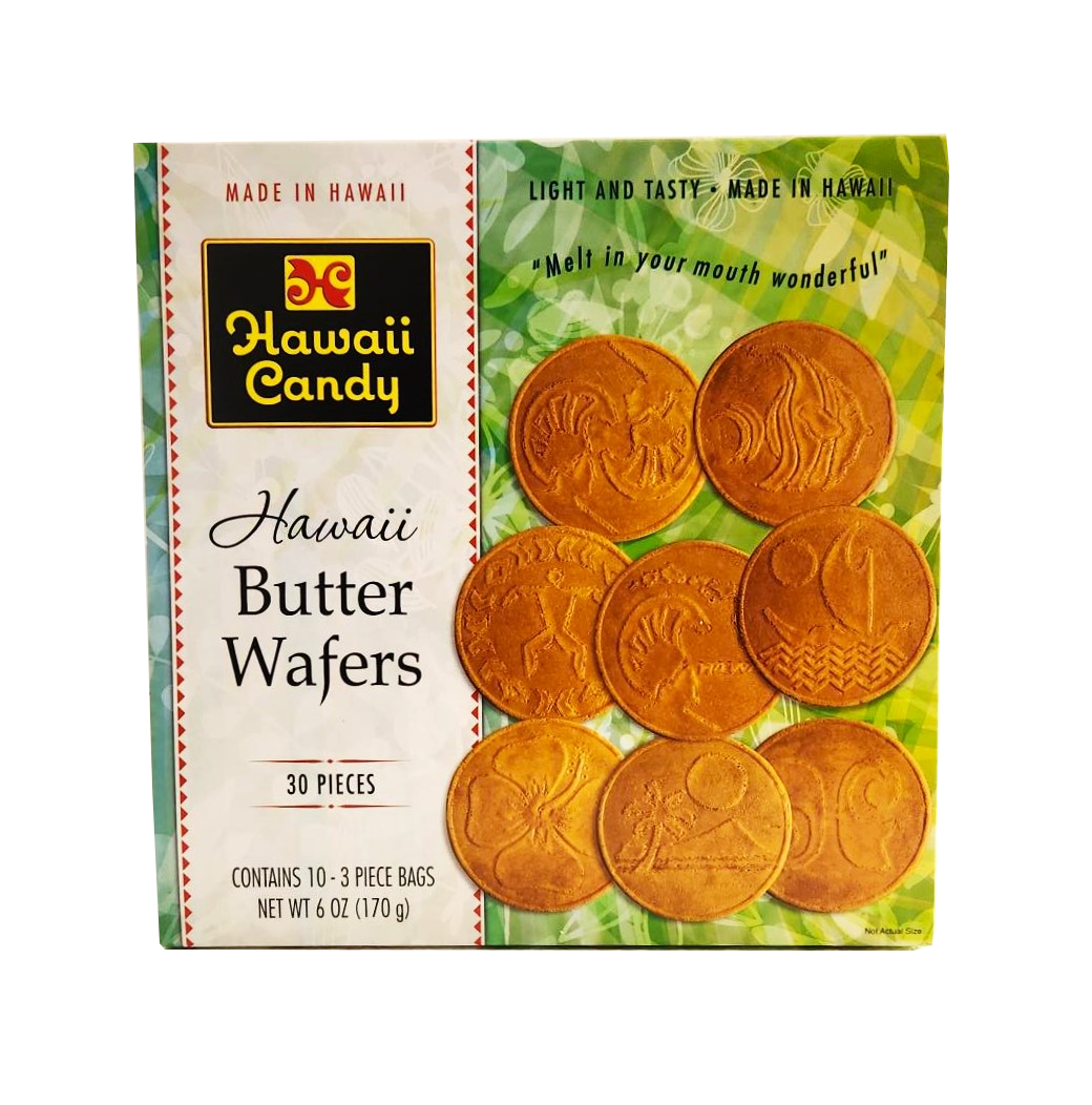 Hawaii Candy Hawaii Butter Wafers Gift Box 6oz