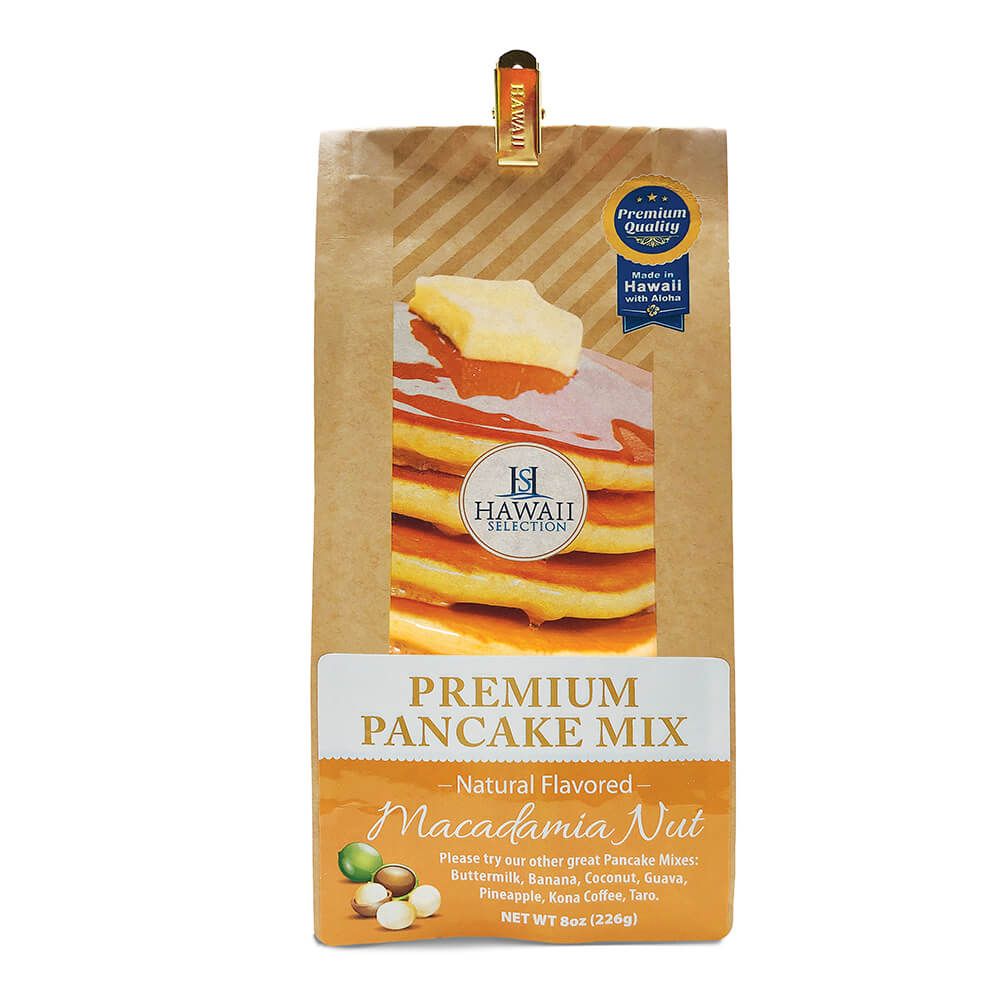 Hawaii Selection Premium Pancake Mix - Macadamia Nut 8oz.