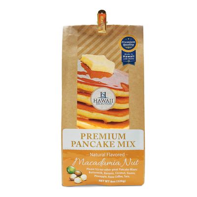 Hawaii Selection Premium Pancake Mix - Macadamia Nut 8oz.