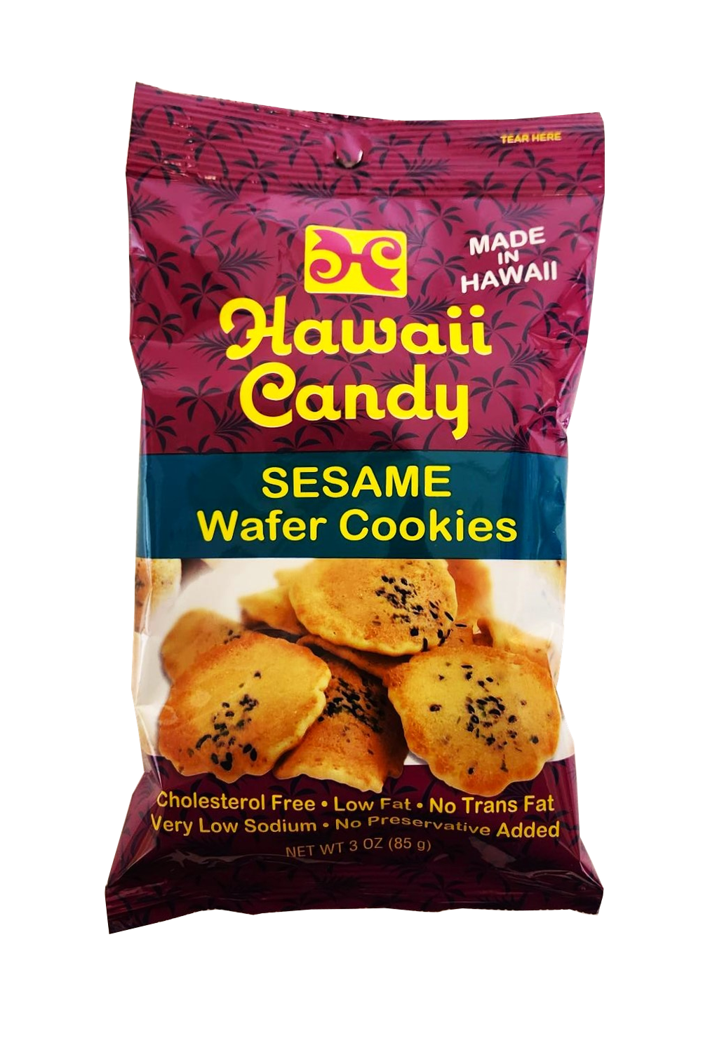 Hawaii Candy Sesame Wafer Cookies 3 oz