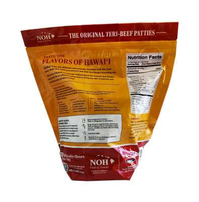 NOH Hawaiian Style Teriyaki Beef Patties 3 lb.