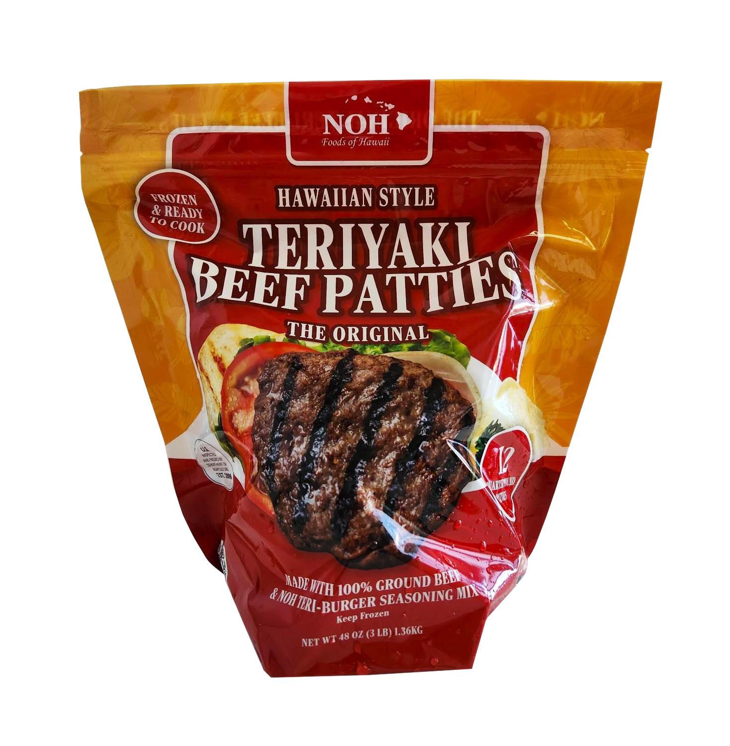 NOH Hawaiian Style Teriyaki Beef Patties 3 lb.
