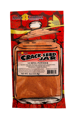 Aloha Gourmet Da Crackseed Jar Li Hing Powder 5 oz (NOT FOR SALE TO CALIFORNIA)  **CLEARANCE SALE**