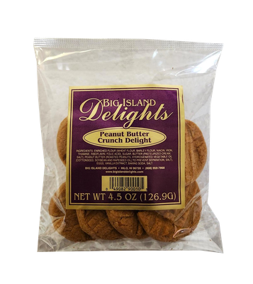 Big Island Delights Cookies - Peanut Butter Crunch Delight 4.5oz.
