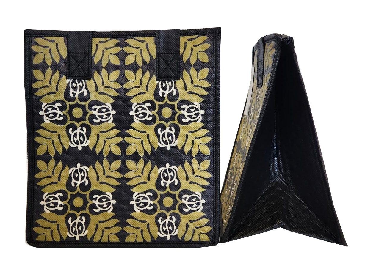 Tropical Paper Garden - Insulated Small Bag - HONU OLA BLACK PET