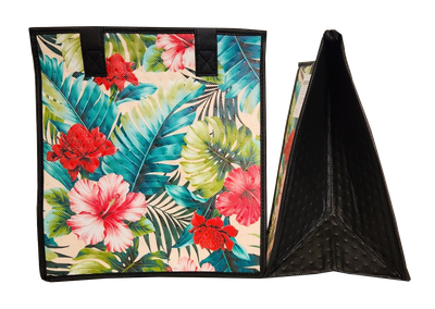 Tropical Paper Garden - Insulated Medium Bag - SOLSTICE CREAM MED