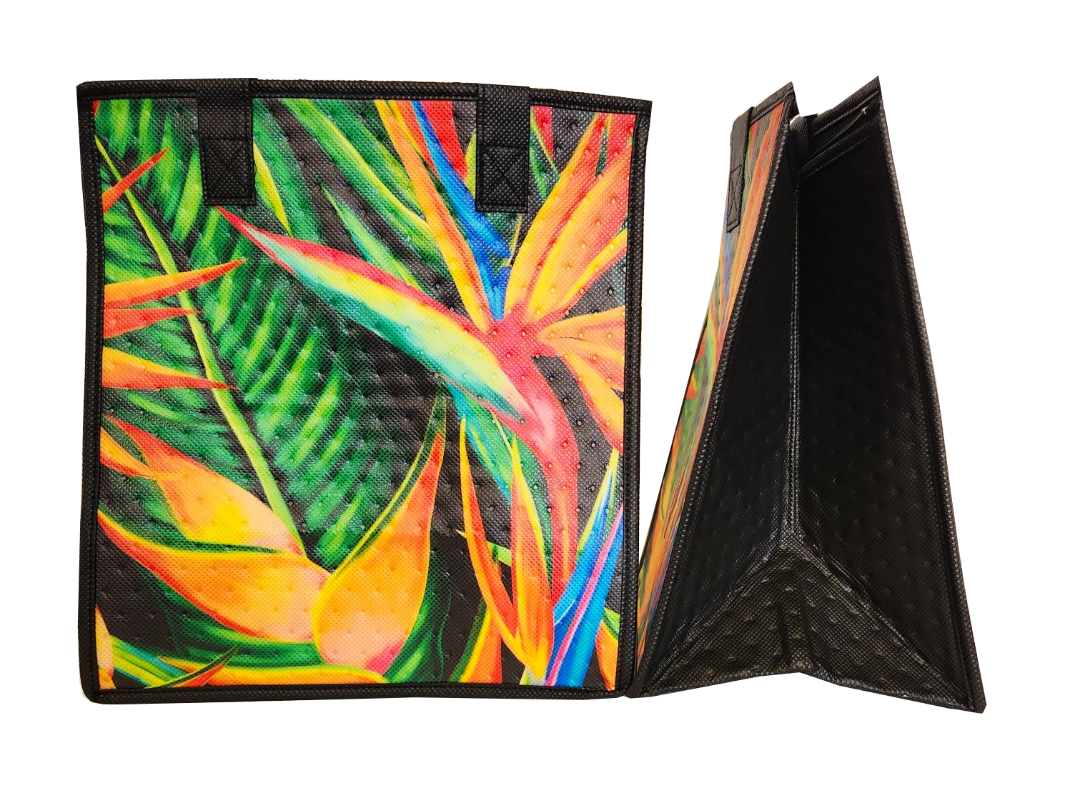 Tropical Paper Garden - Insulated Medium Bag - BRUSHED BLACK MED