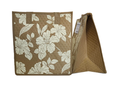 Tropical Paper Garden - Insulated Medium Bag - DEMURE BEIGE MED