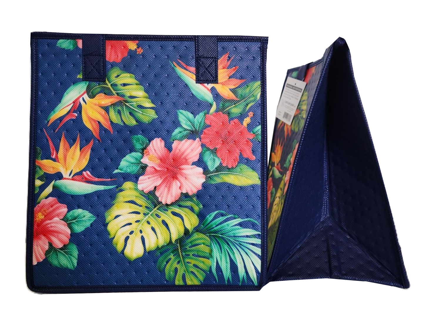 Tropical Paper Garden - Insulated Medium Bag - HEIRBLOOM NAVY MED