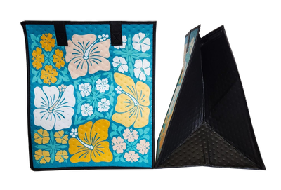 Tropical Paper Garden - Insulated Large Bag - JIGSAW AQUA LRG