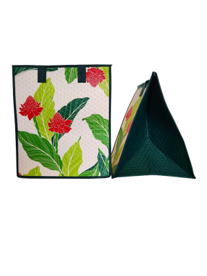 Tropical Paper Garden - Insulated Large Bag - TORCH ECHO CREAM LRG