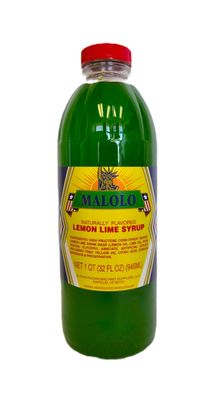 Malolo Lemon Lime Syrup 32 oz