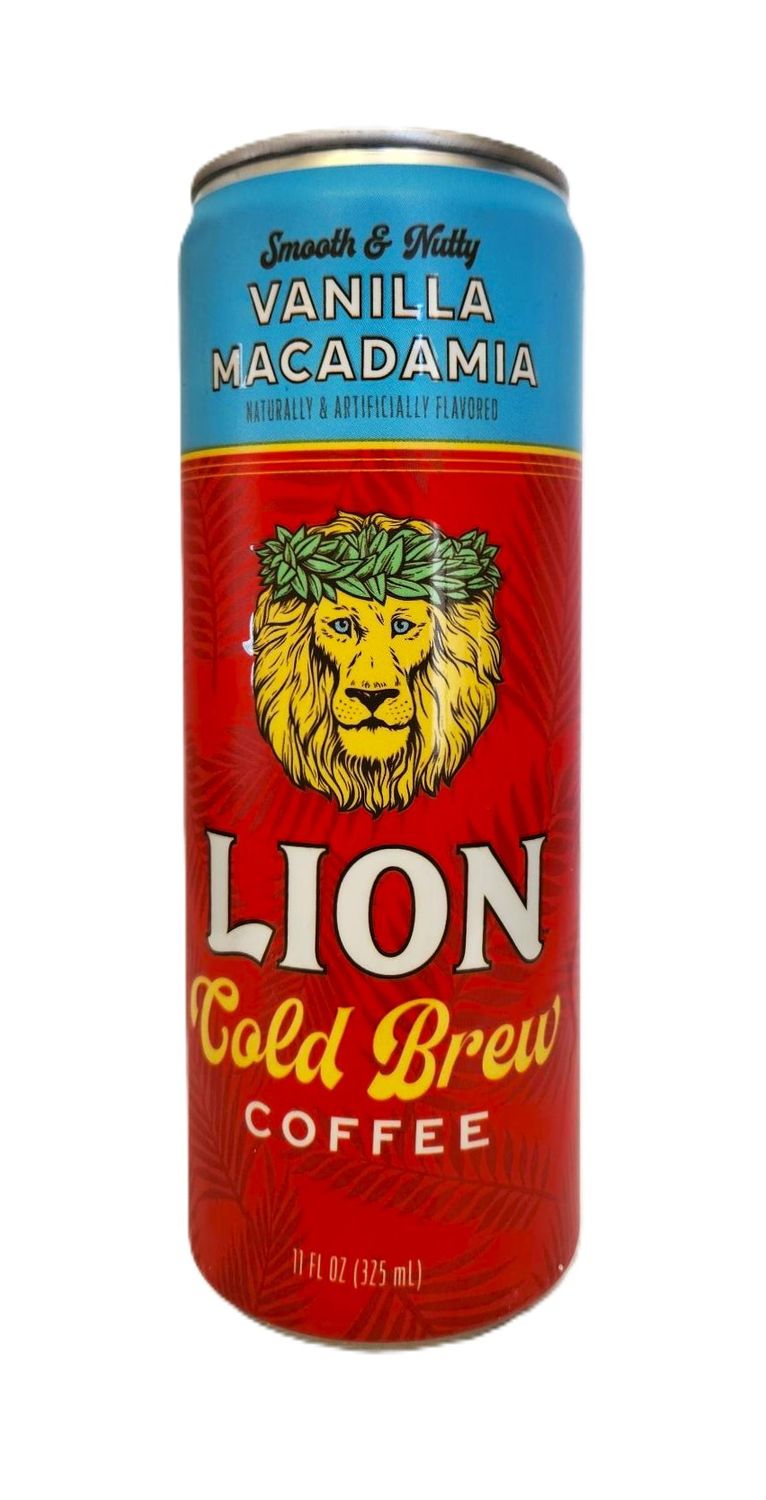 Lion Coffee Cold Brew Coffee - Vanilla Macadamia 11 oz