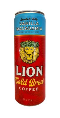 Lion Coffee Cold Brew Coffee - Vanilla Macadamia 11 oz
