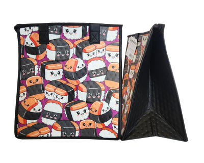 Tropical Paper Garden - Insulated Medium Bag - BITTY BITES PURPLE MED