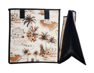 Tropical Paper Garden - Insulated Medium Bag - LAND OF ALOHA NATURAL MED