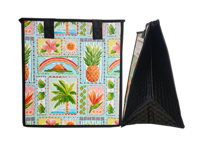 Tropical Paper Garden - Insulated Medium Bag - SUNCREST AQUA MED