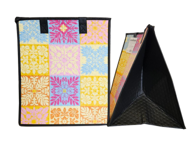 Tropical Paper Garden - Insulated Large Bag - QUILTED ALOHA SUNSET LRG