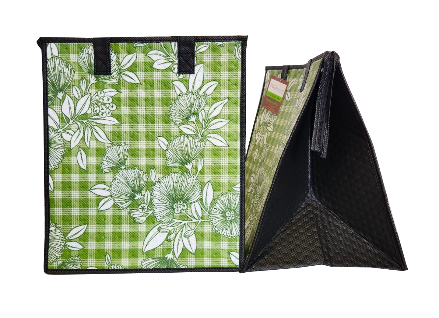 Tropical Paper Garden - Insulated Large Bag - SCALING OLIVE LRG