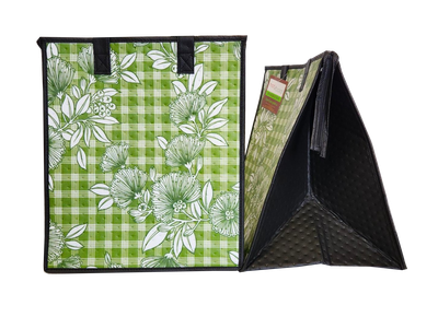 Tropical Paper Garden - Insulated Large Bag - SCALING OLIVE LRG