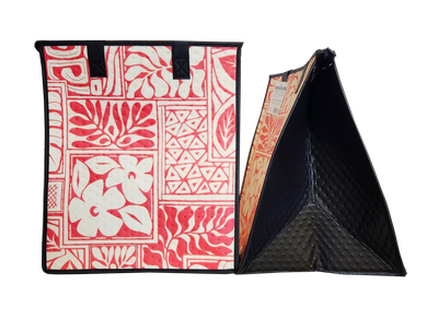 Tropical Paper Garden - Insulated Large Bag - SOFTFORM CORAL LRG