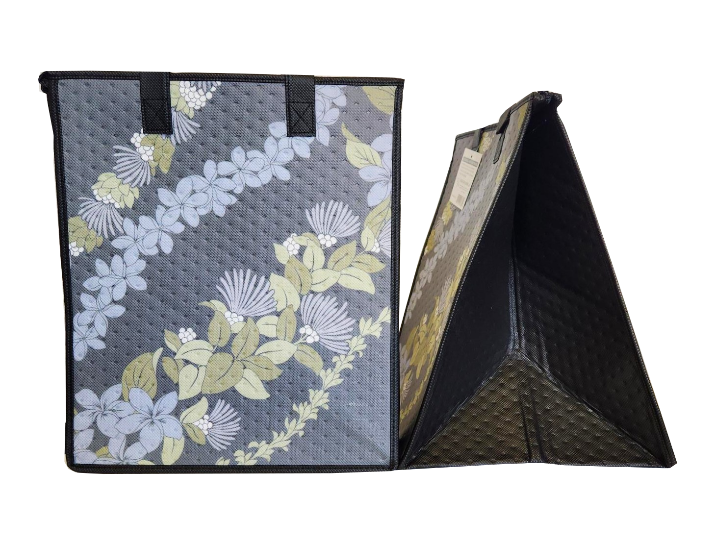 Tropical Paper Garden - Insulated Large Bag - LEIHUA GREY LRG