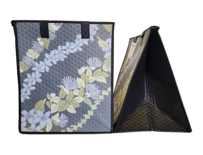 Tropical Paper Garden - Insulated Large Bag - LEIHUA GREY LRG