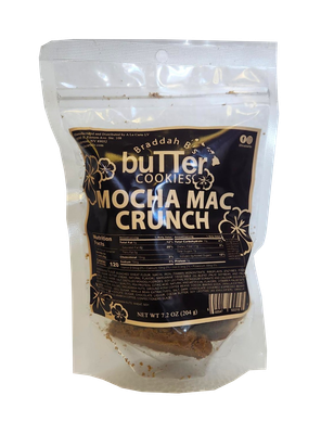 Braddah B's Butter Cookies - Mocha Mac Crunch 7.2oz.