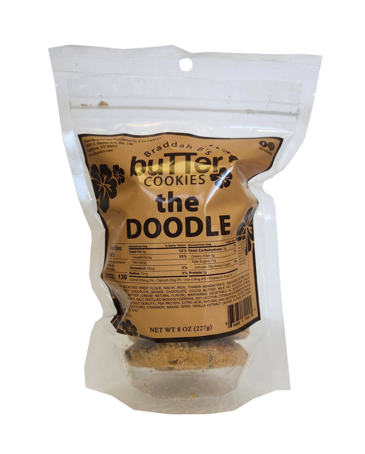 Braddah B's Butter Cookies - The Doodle 8oz.