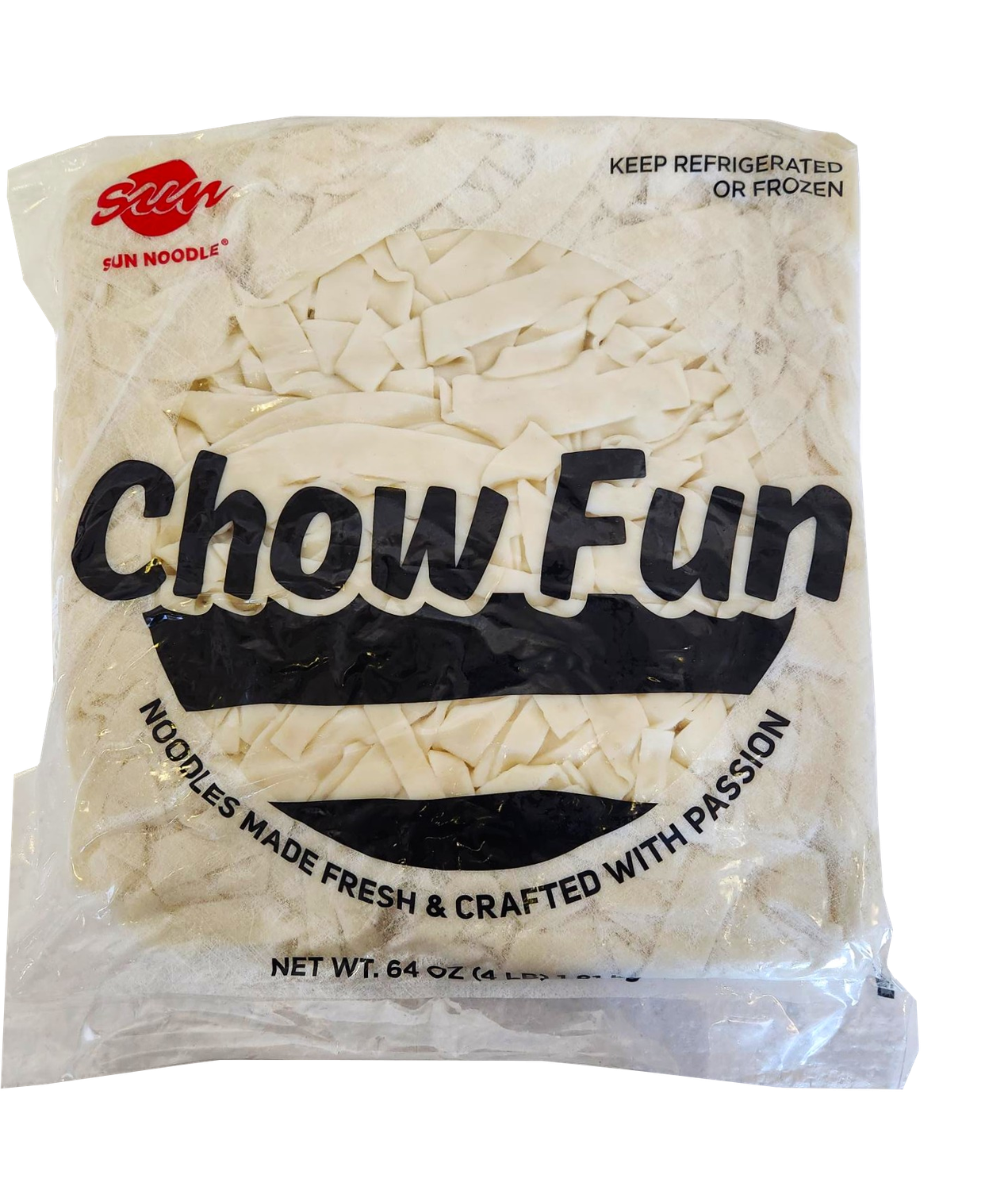 Sun Noodle Chow Fun Noodles 4lb.