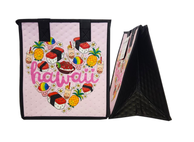 Tropical Paper Garden - Insulated Small Bag - HEART OF HAWAII LT PURPLE PET
