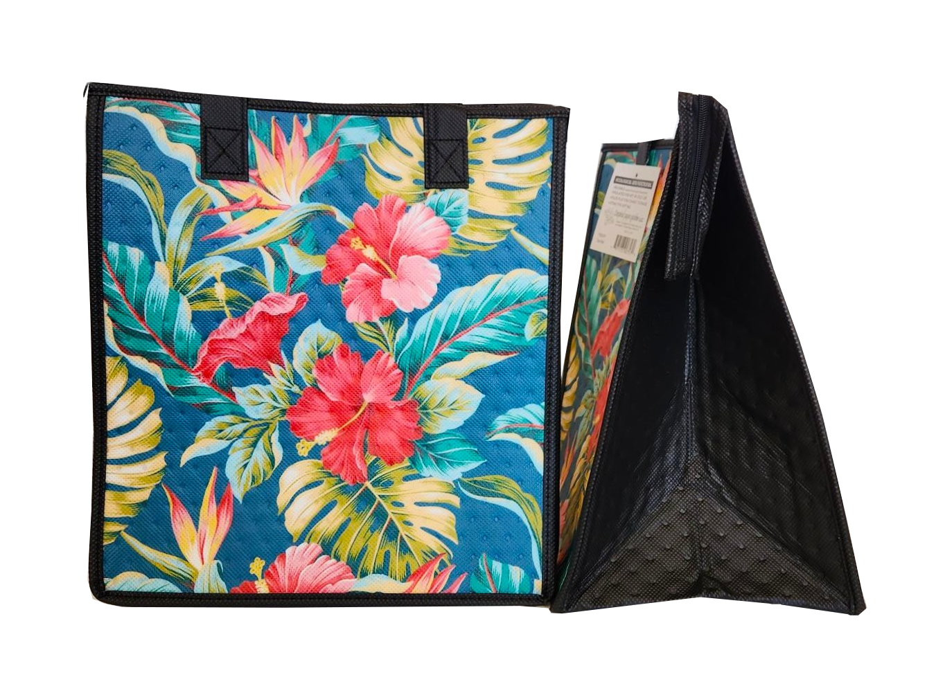Tropical Paper Garden - Insulated Medium Bag - POTPOURRI TEAL MED