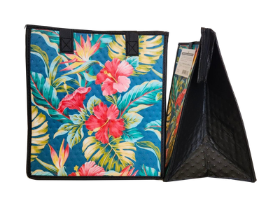 Tropical Paper Garden - Insulated Medium Bag - POTPOURRI TEAL MED