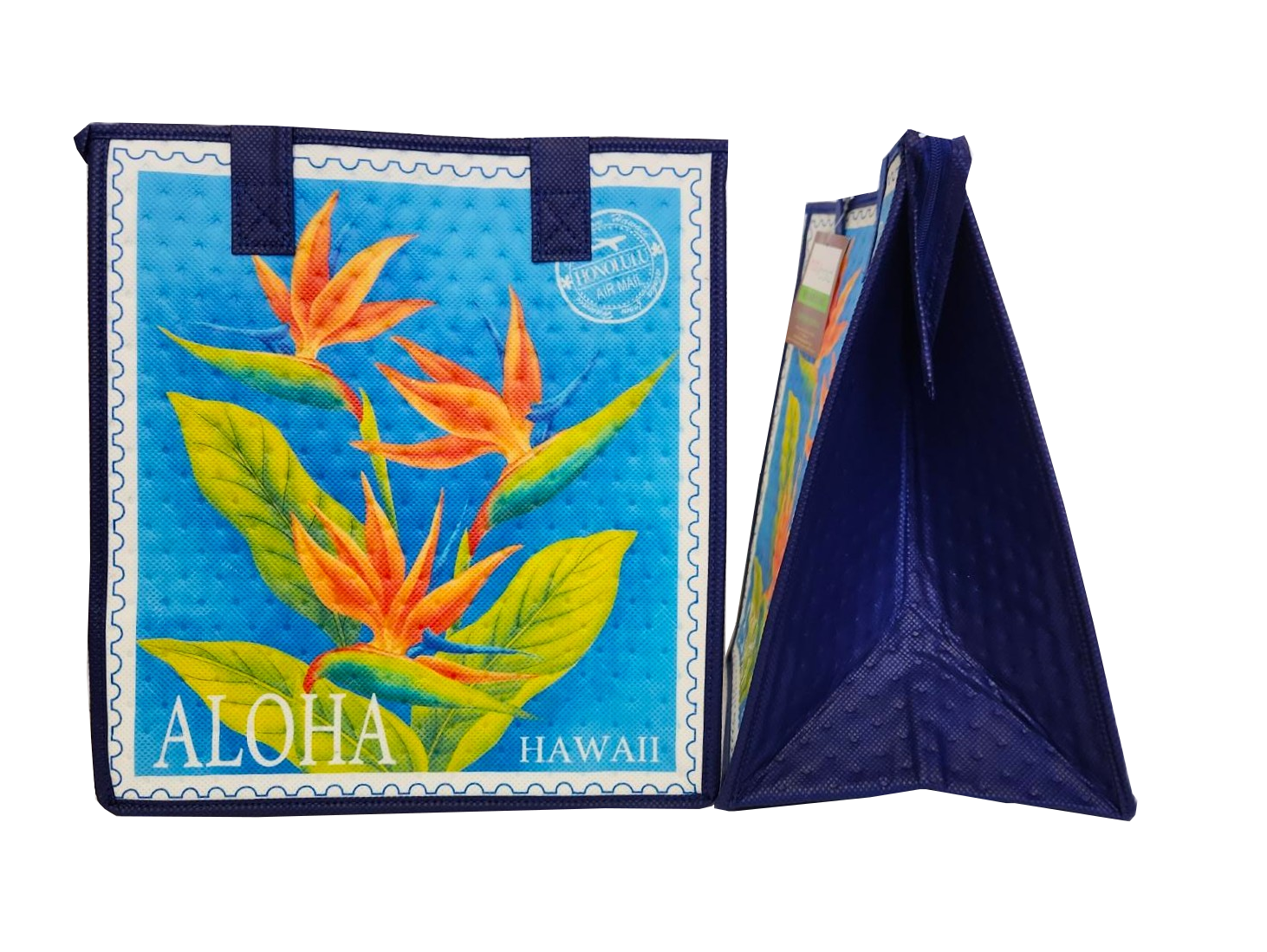 Tropical Paper Garden - Insulated Medium Bag - ALOHA SEAL BLUE MED