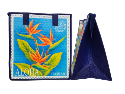 Tropical Paper Garden - Insulated Medium Bag - ALOHA SEAL BLUE MED