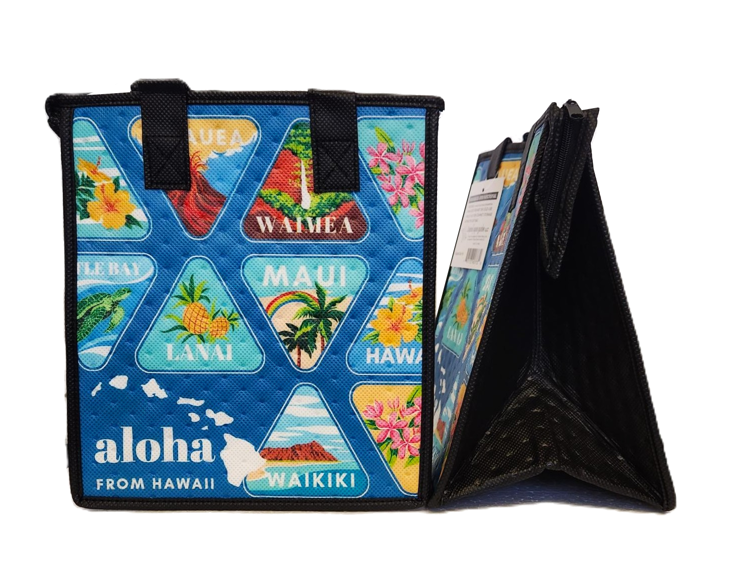 Tropical Paper Garden - Insulated Small Bag - MAPPED BLUE PET