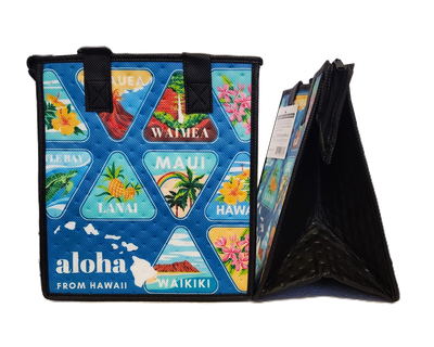 Tropical Paper Garden - Insulated Small Bag - MAPPED BLUE PET