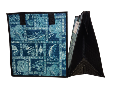Tropical Paper Garden - Insulated Medium Bag - NETTED AQUA MED