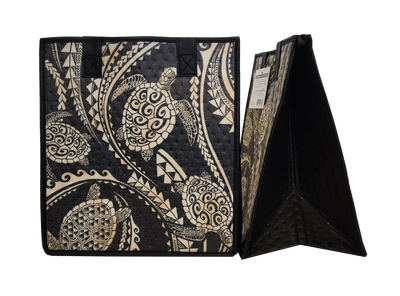 Tropical Paper Garden - Insulated Medium Bag - OFFSHORE BLACK MED