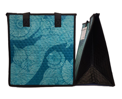 Tropical Paper Garden - Insulated Medium Bag - MAGIC ISLAND AQUA MED