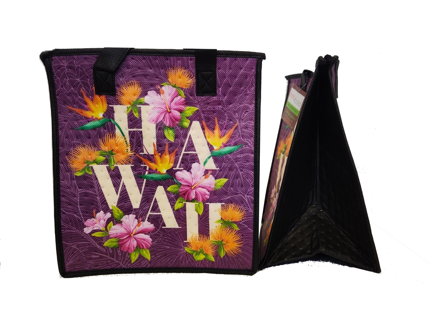 Tropical Paper Garden - Insulated Medium Bag - HAWAII BLOOMIN PURPLE MED