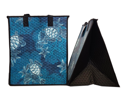 Tropical Paper Garden - Insulated Large Bag - WAYFINDER BLUE LRG