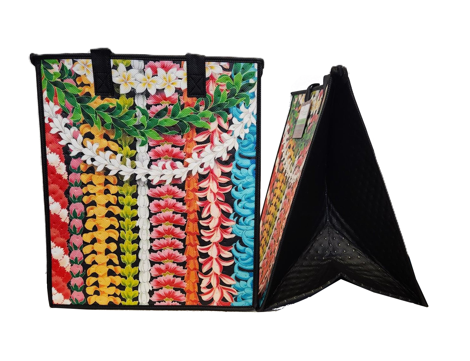 Tropical Paper Garden - Insulated Large Bag - LEI-SURELY BLACK LRG